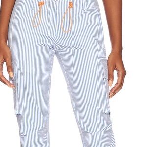 Miaou x Paloma Elsesser Raven Cargo Pant in Marseilles Stripe